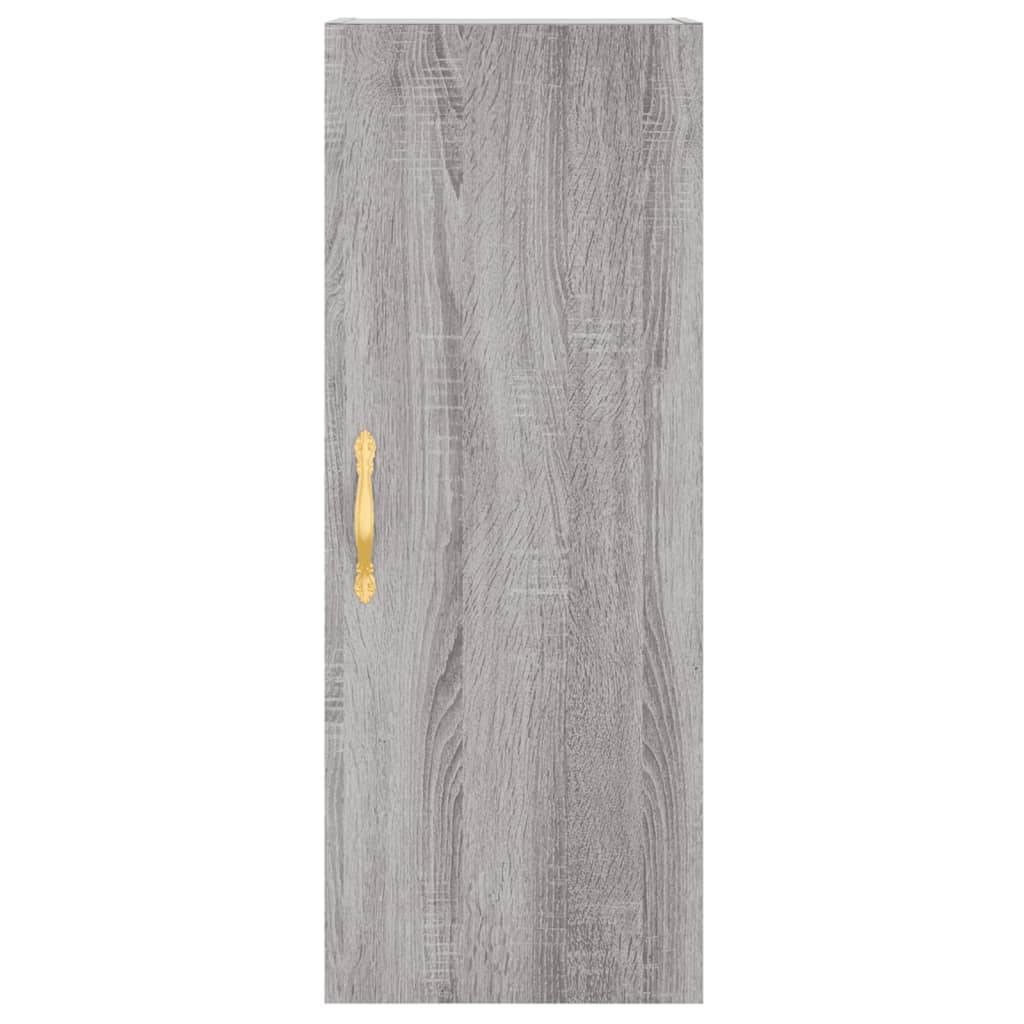 vidaXL Wandschrank Grau Sonoma 34,5x34x90 cm