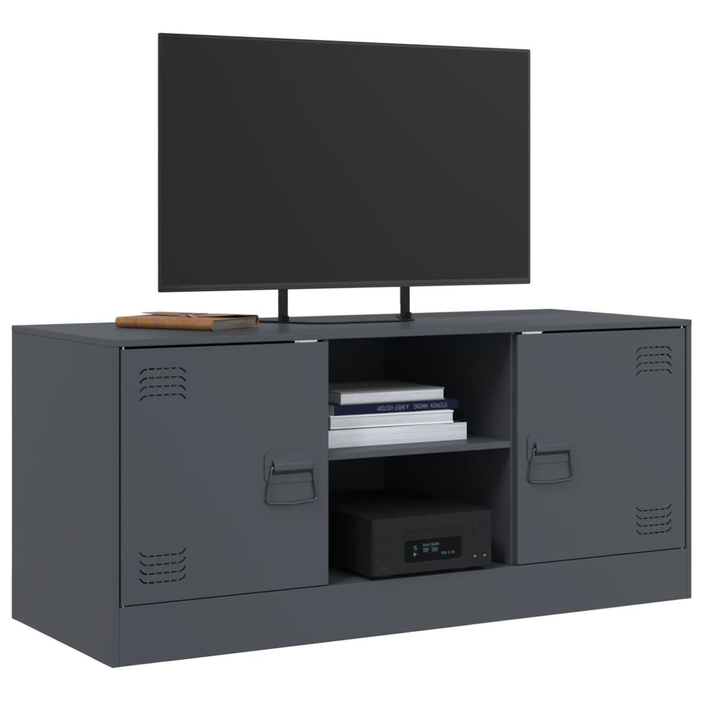 vidaXL TV-Schrank Anthrazit 99x39x44 cm Stahl