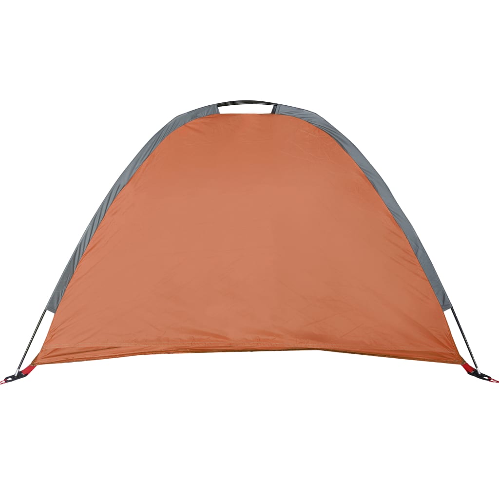 vidaXL Camping-Organizer-Zelt 9 Fächer Grau Orange Wasserdicht