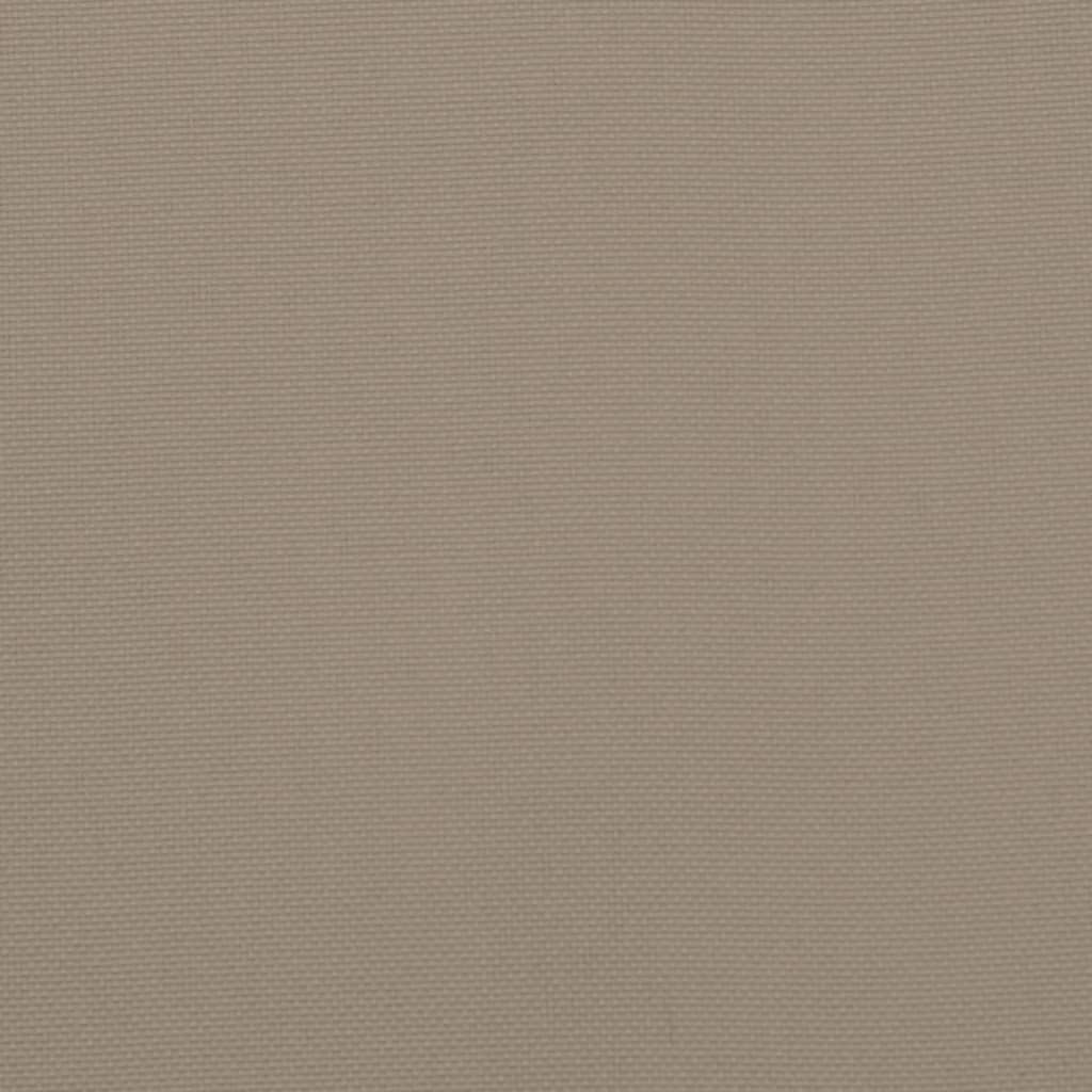 vidaXL Gartenbank-Auflage Taupe 120x(50+50)x7 cm Oxford-Gewebe