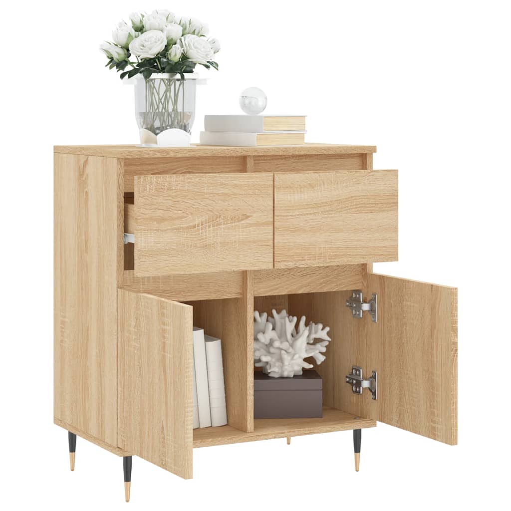 vidaXL Sideboard Sonoma-Eiche 60x35x70 cm Holzwerkstoff