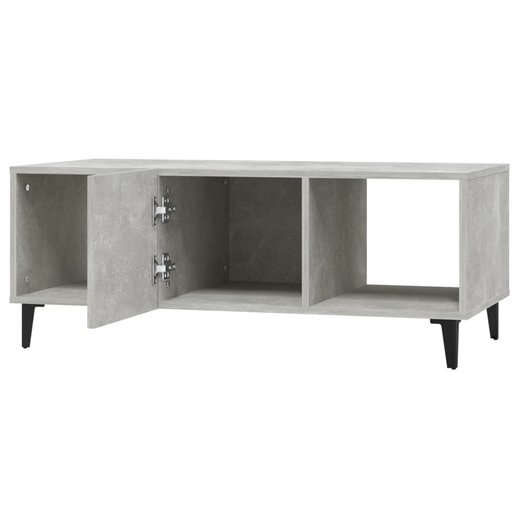 vidaXL Couchtisch Betongrau 102x50x40 cm Holzwerkstoff