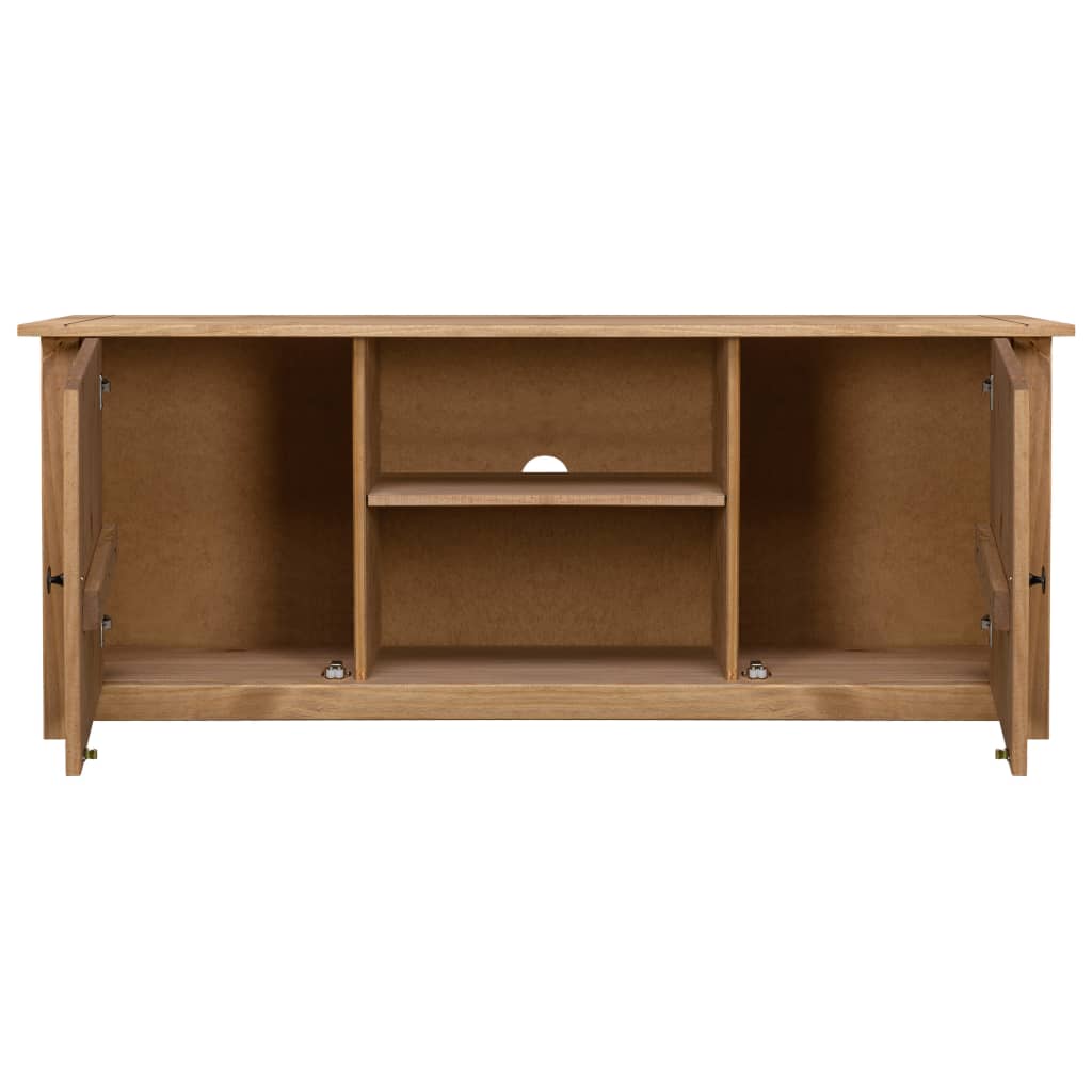 vidaXL TV-Schrank 120 x 40 x 50 cm Massivholz Panama-Kiefer