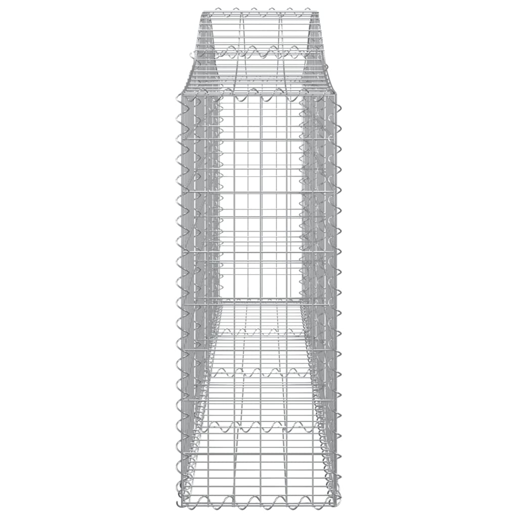 vidaXL Gabionen mit Hochbogen 40 Stk. 200x30x80/100cm Verzinktes Eisen