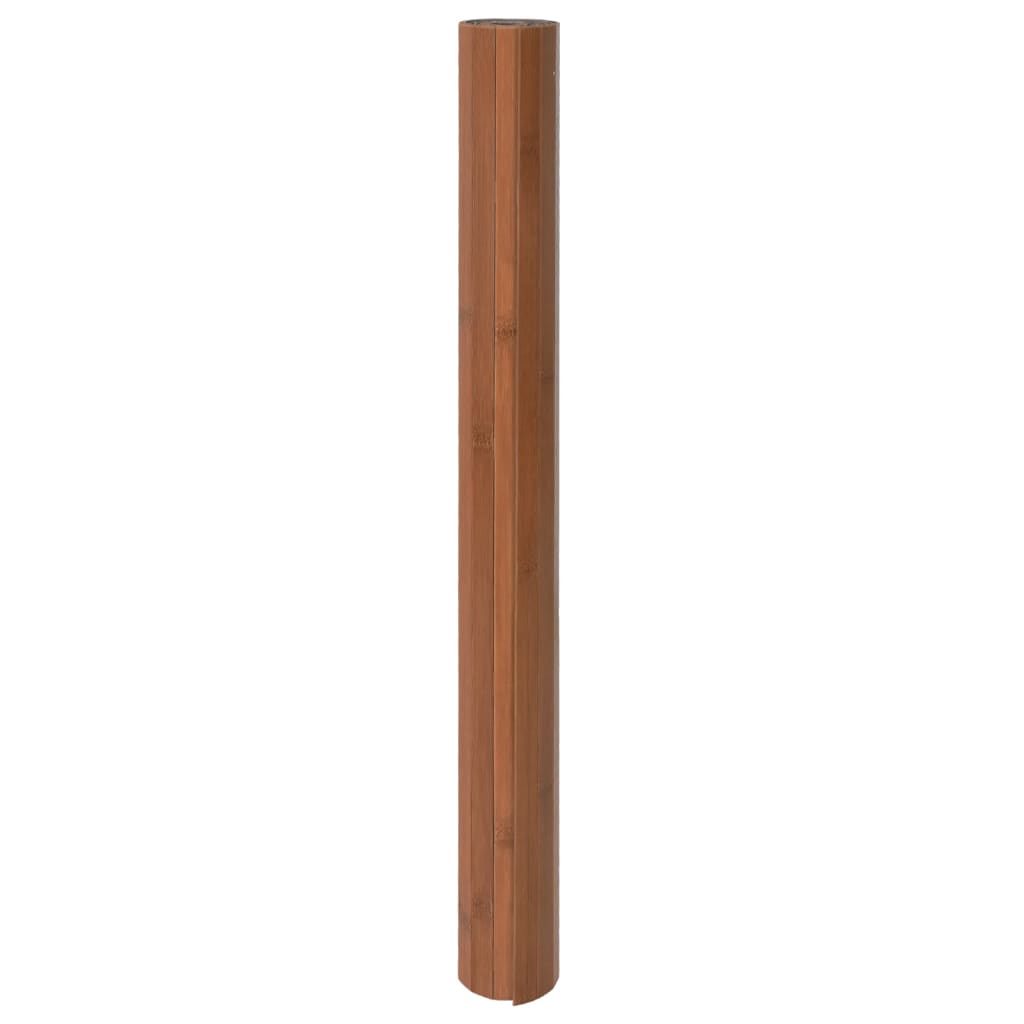 vidaXL Teppich Rechteckig Braun 60x100 cm Bambus