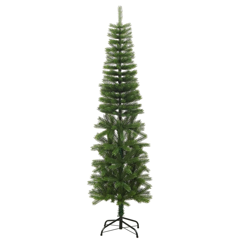 vidaXL Künstlicher Weihnachtsbaum mit Ständer Schlank 180 cm PE