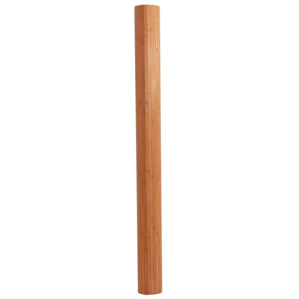 vidaXL Teppich Rechteckig Braun 80x100 cm Bambus