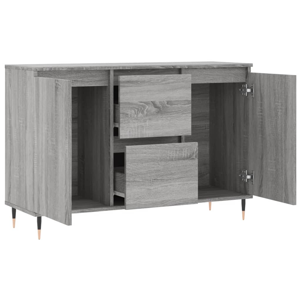 vidaXL Sideboard Grau Sonoma 104x35x70 cm Holzwerkstoff