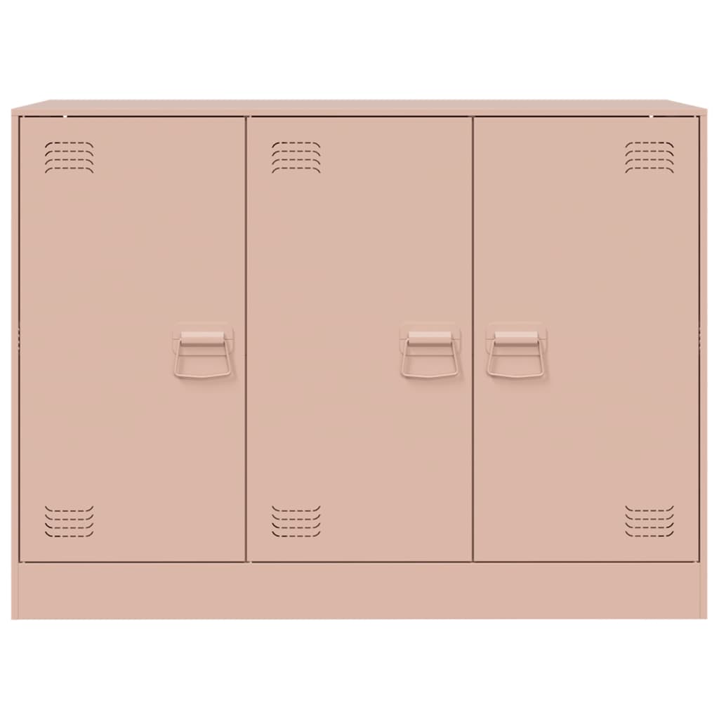 vidaXL Sideboard Rosa 99x39x73 cm Stahl