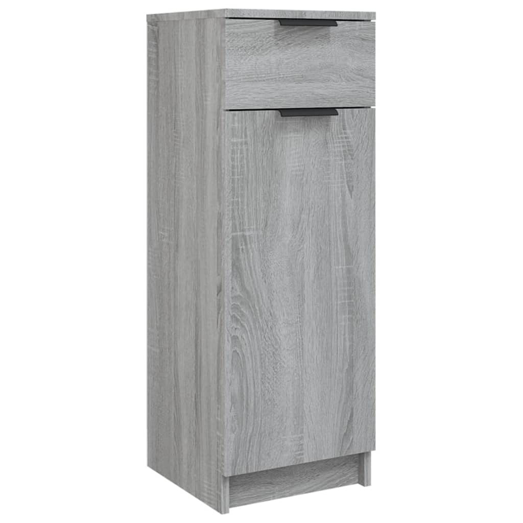 vidaXL Badschrank Grau Sonoma 32x34x90 cm Holzwerkstoff