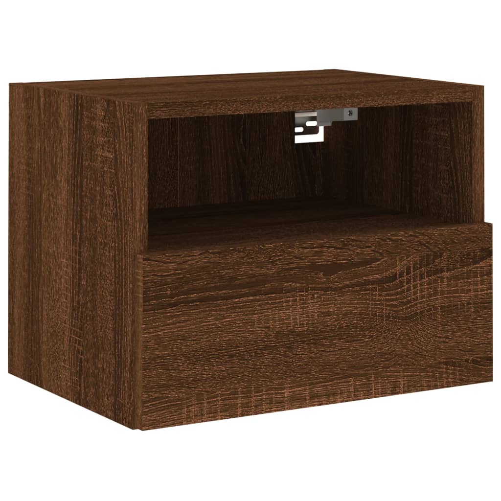 vidaXL TV-Wandschrank Braun Eiche-Optik 40x30x30 cm Holzwerkstoff