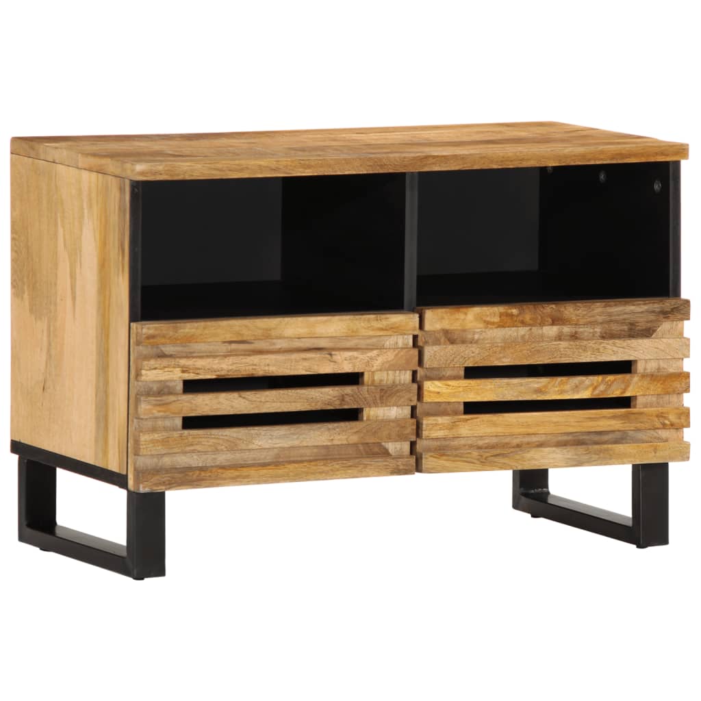 vidaXL TV-Schrank 70x34x46 cm Raues Massivholz Mango