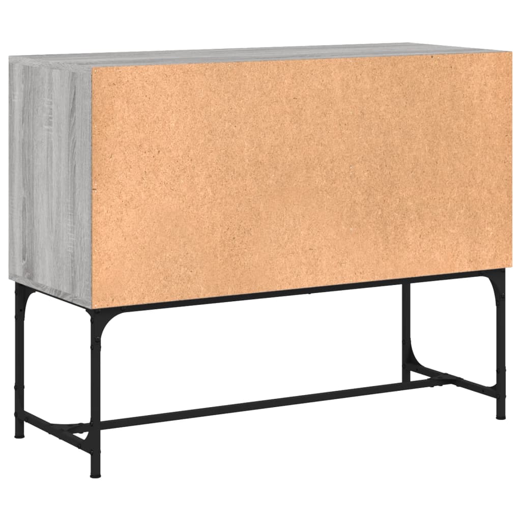 vidaXL Sideboard Grau Sonoma 100x40x79,5 cm Holzwerkstoff