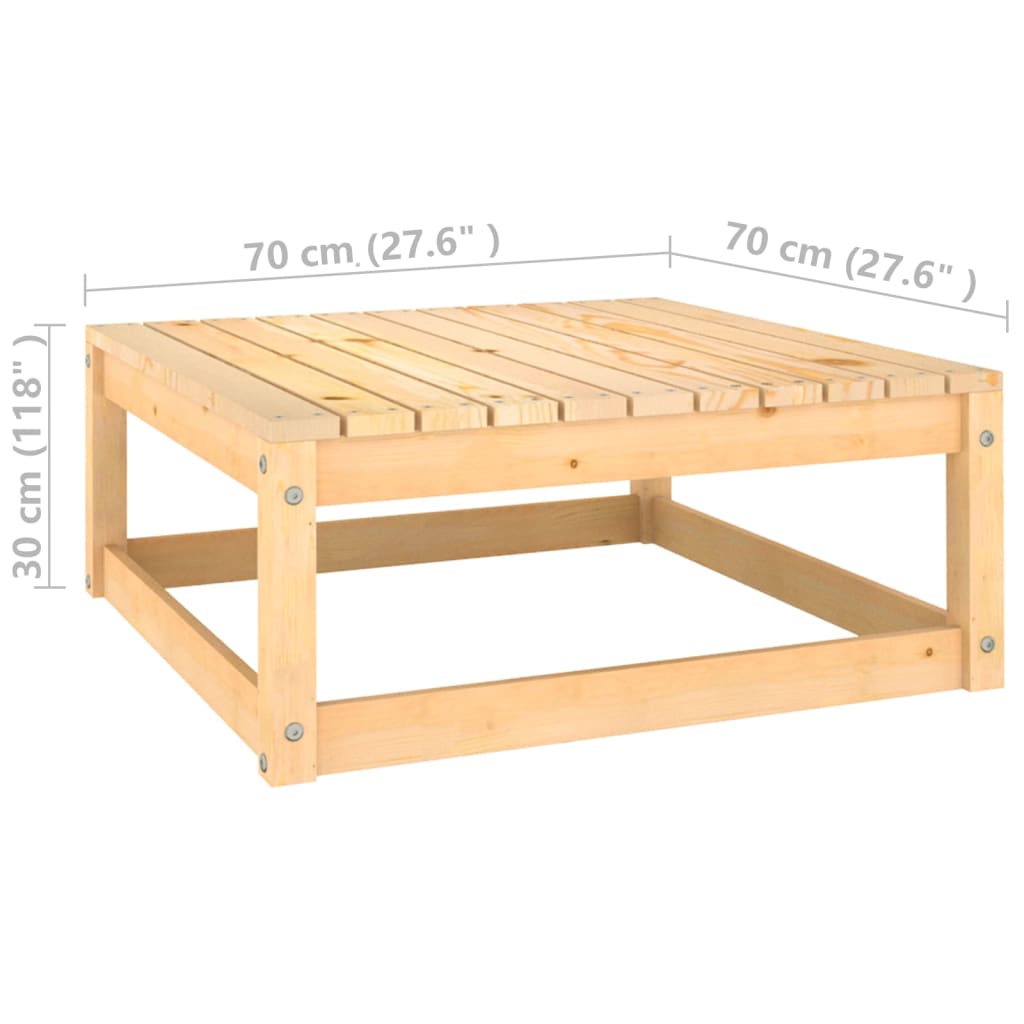 vidaXL 3-tlg. Garten-Lounge-Set mit Kissen Massivholz Kiefer