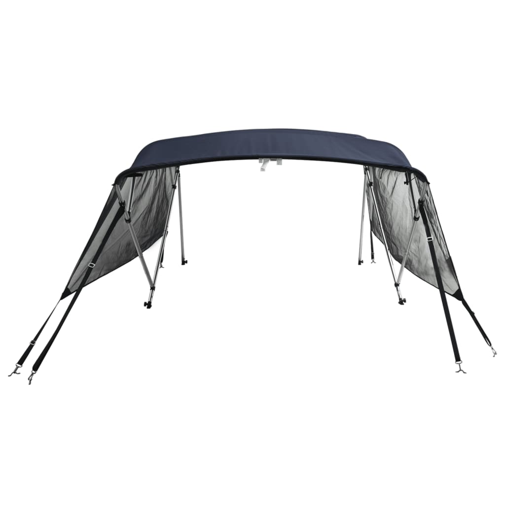 vidaXL 4-Bow Bimini-Top mit Mesh-Seitenteilen 243x(200-213)x137 cm