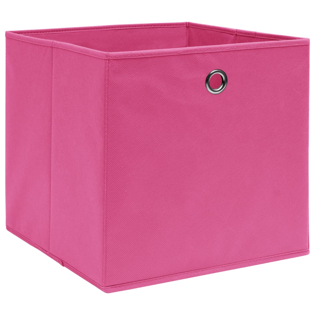 vidaXL Aufbewahrungsboxen 4 Stk. Rosa 32x32x32 cm Stoff