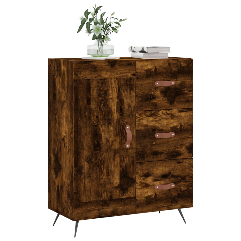 vidaXL Sideboard Räuchereiche 69,5x34x90 cm Holzwerkstoff