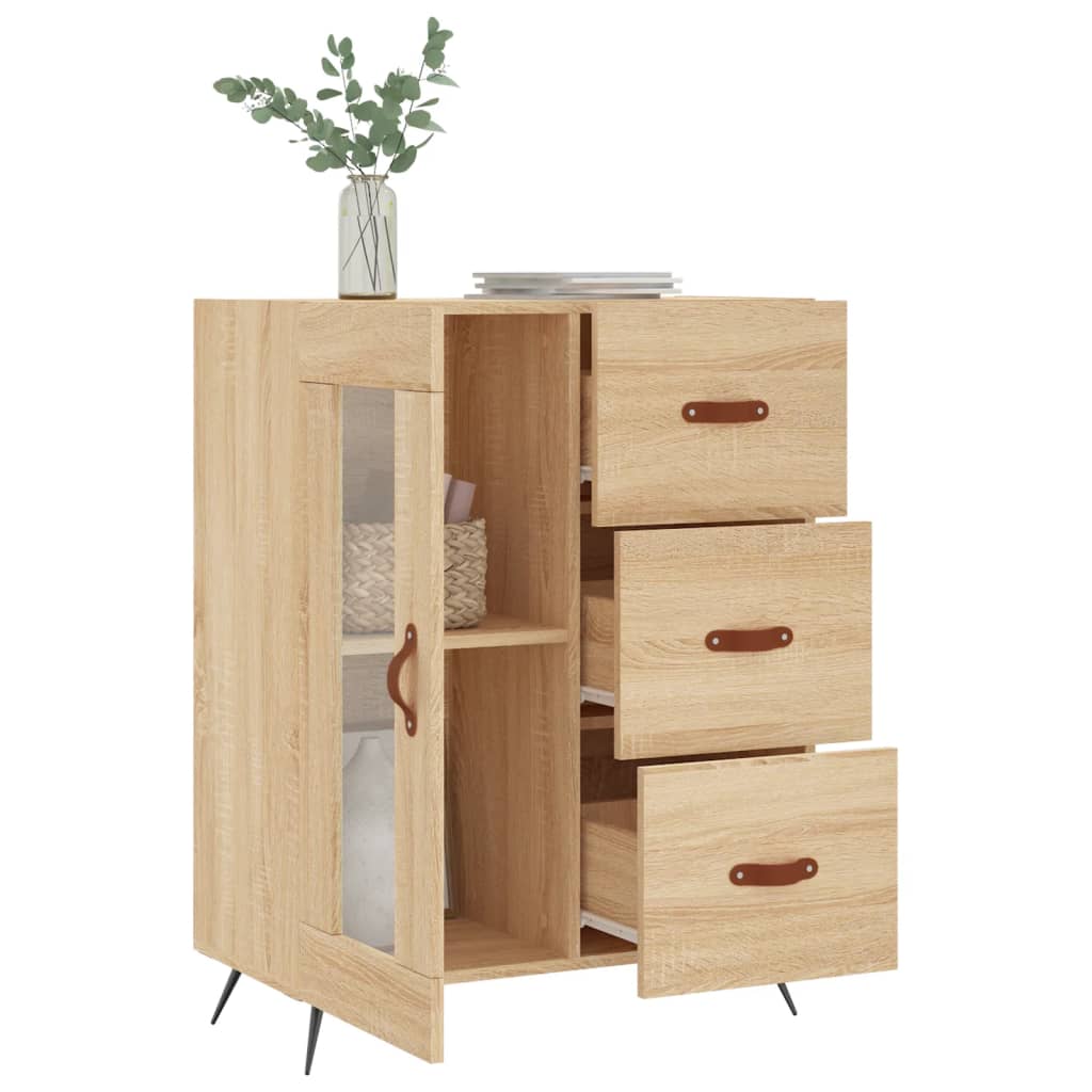 vidaXL Sideboard Sonoma-Eiche 69,5x34x90 cm Holzwerkstoff