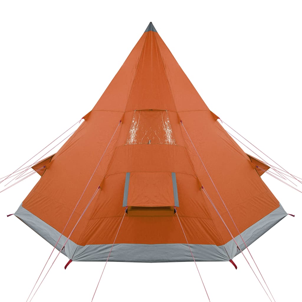 vidaXL Tipi-Campingzelt 4 Personen Orange Wasserdicht