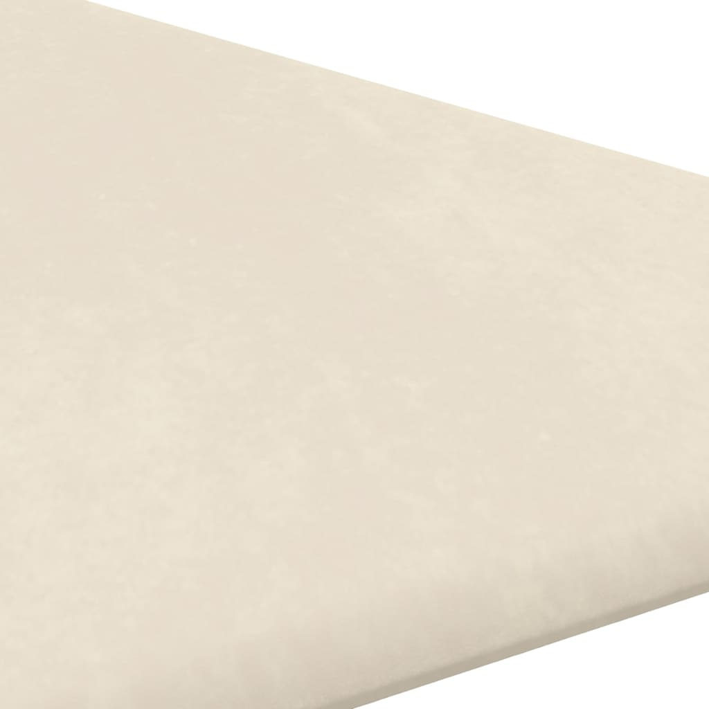 vidaXL Wandpaneele 12 Stk. Creme 30x30 cm Samt 0,54 m²