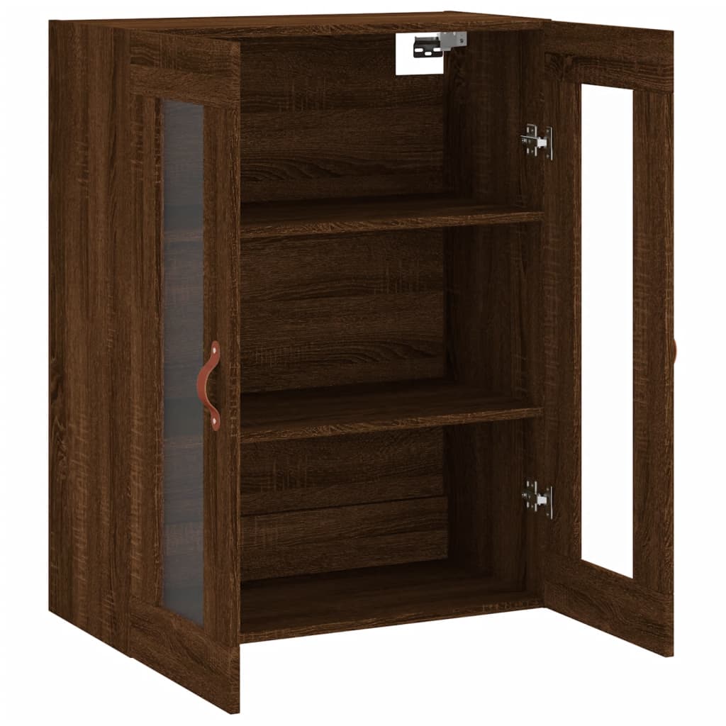 vidaXL Wandschrank Braun Eichen-Optik 69,5x34x90 cm