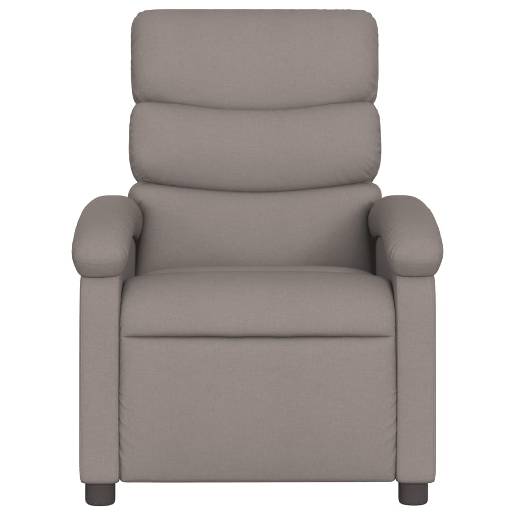 vidaXL Massagesessel Taupe Stoff