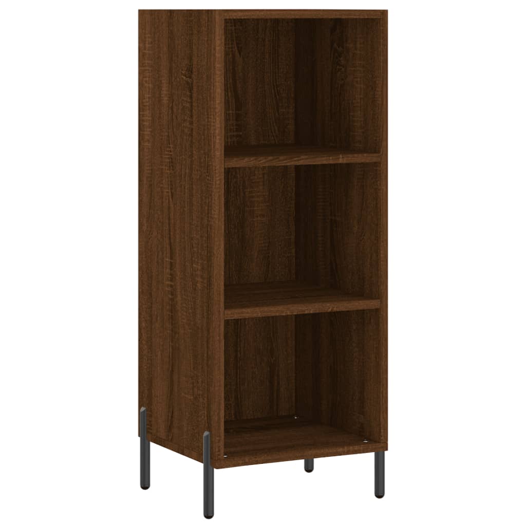 vidaXL Sideboard Braun Eichen-Optik 34,5x32,5x90 cm Holzwerkstoff