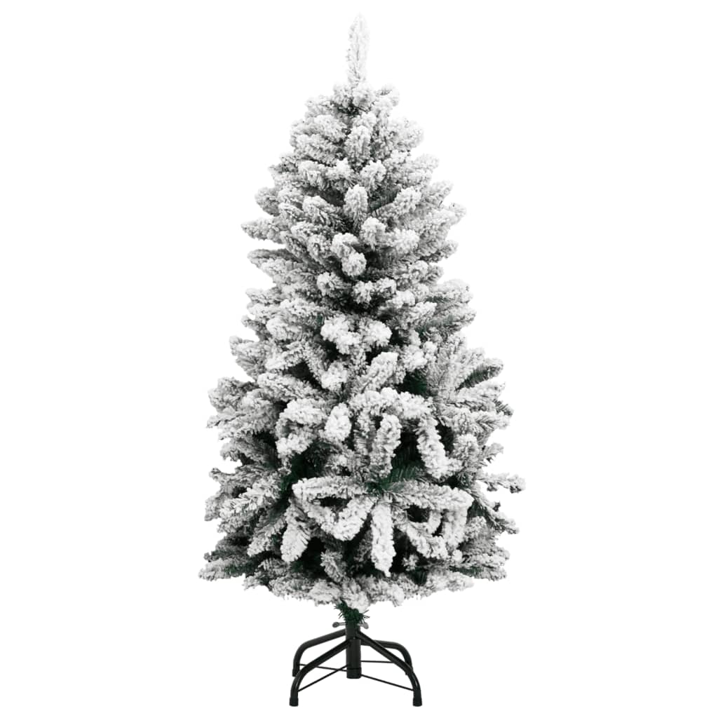 vidaXL Künstlicher Weihnachtsbaum Klappbar 150 LEDs & Kugeln 150 cm