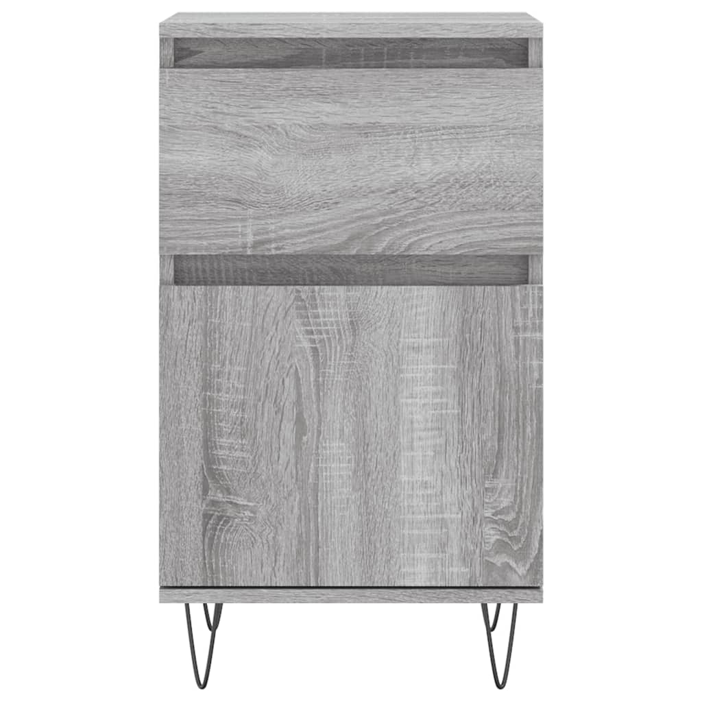 vidaXL Sideboards 2 Stk. Grau Sonoma 40x35x70 cm Holzwerkstoff