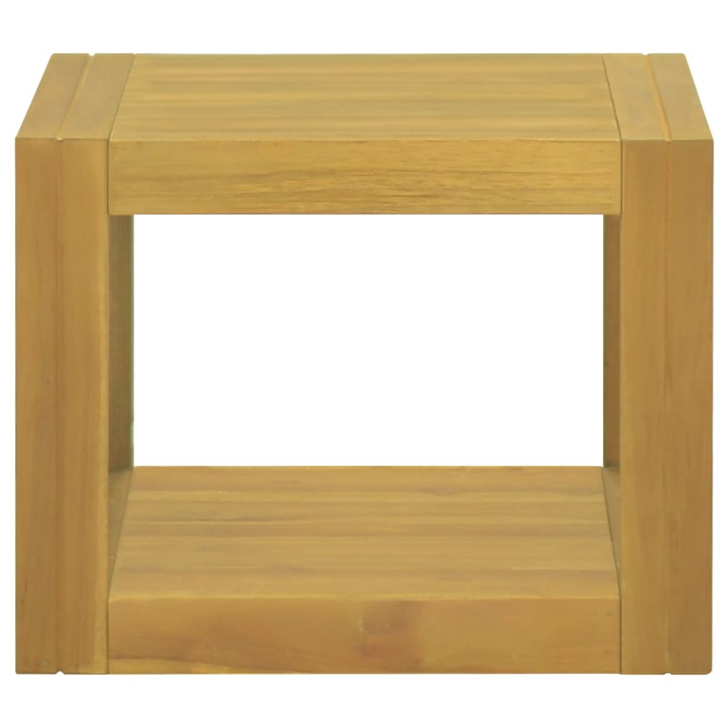 vidaXL Wand-Badregal 45x45x35 cm Massivholz Teak