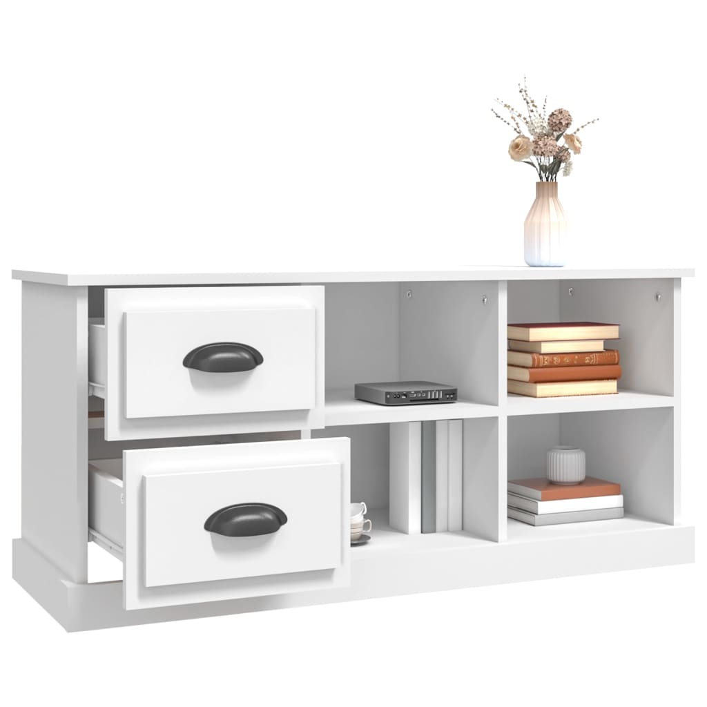 vidaXL TV-Schrank Weiß 102x35,5x47,5 cm Holzwerkstoff