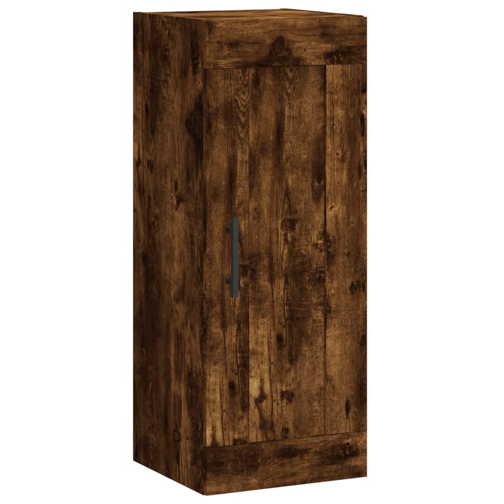 vidaXL Highboard Räuchereiche 34,5x34x180 cm Holzwerkstoff