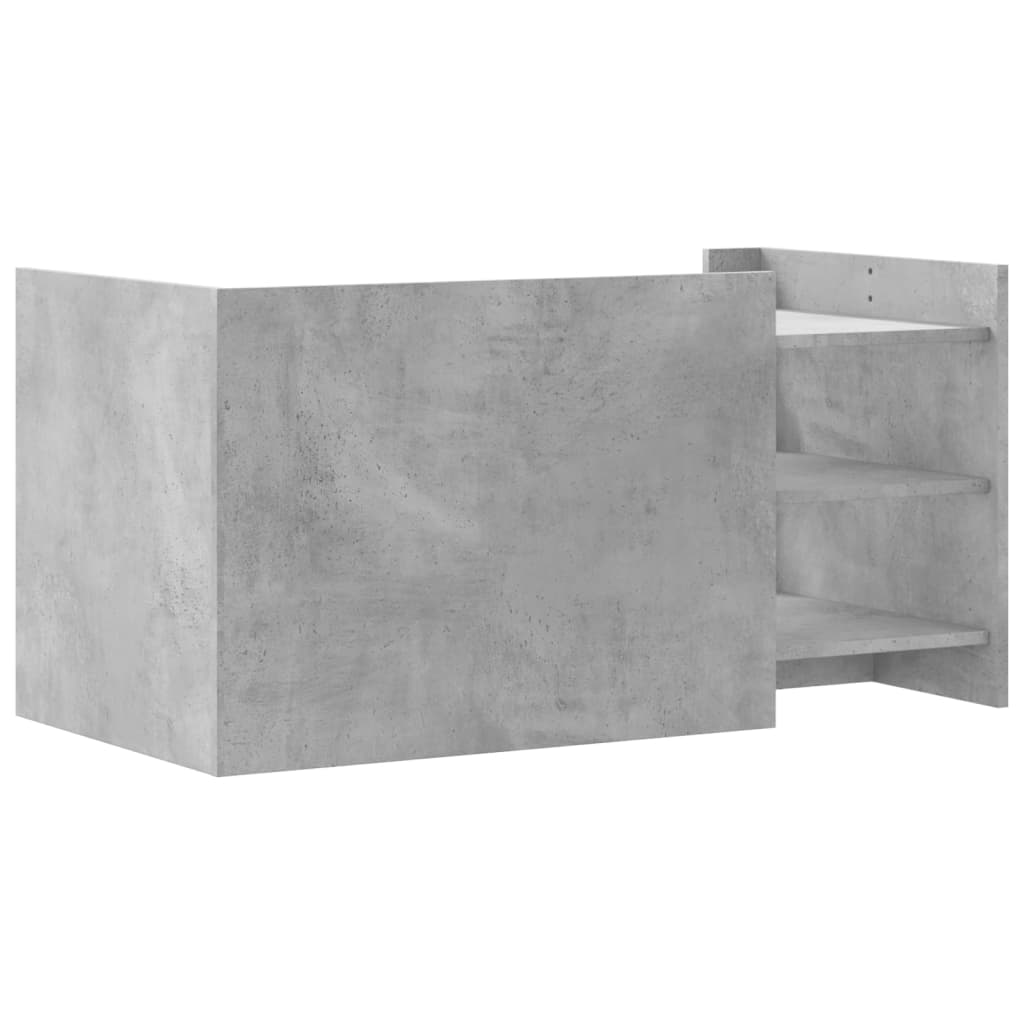 vidaXL Couchtisch Betongrau 100x50x50 cm Holzwerkstoff