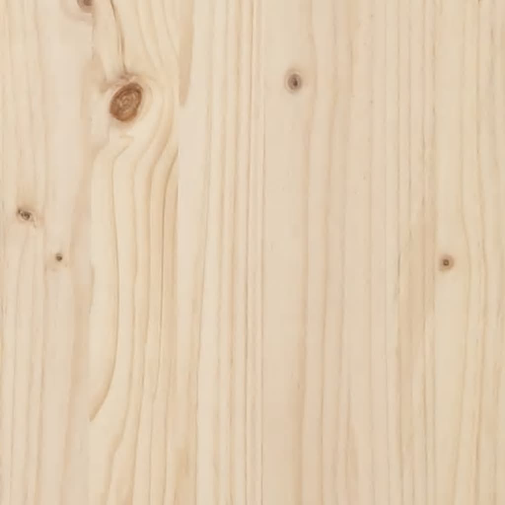 vidaXL Massivholzbett mit Kopfteil 100x200 cm