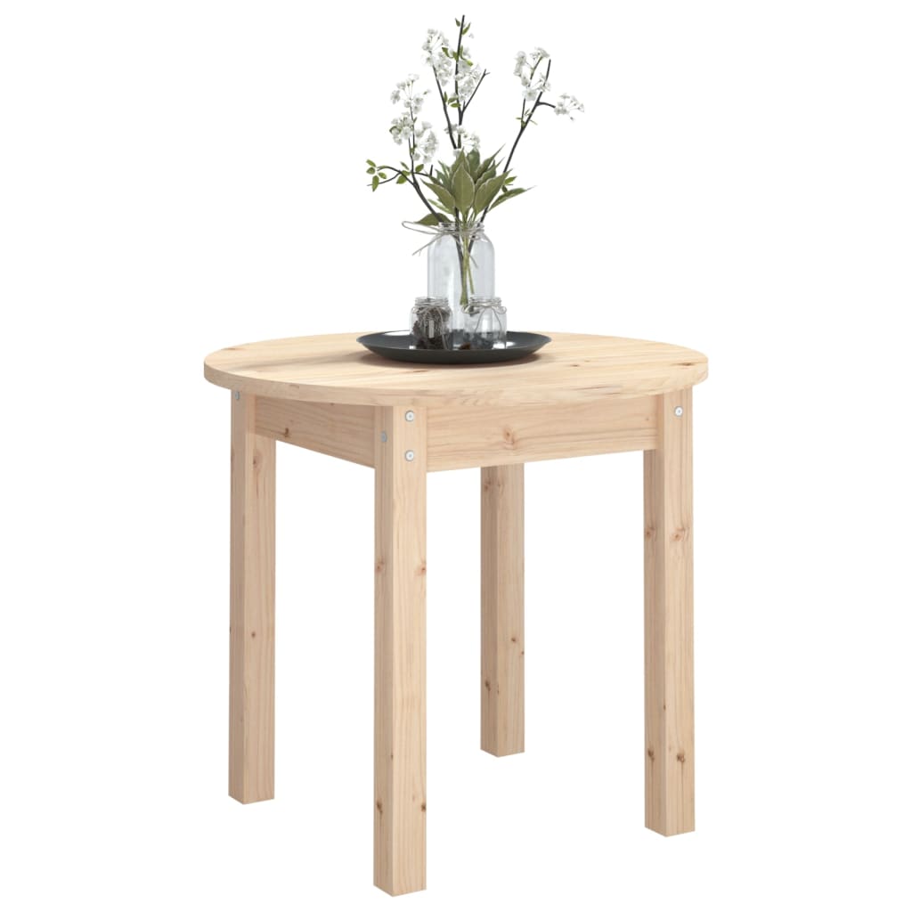 vidaXL Couchtisch Ø 45x40 cm Massivholz Kiefer