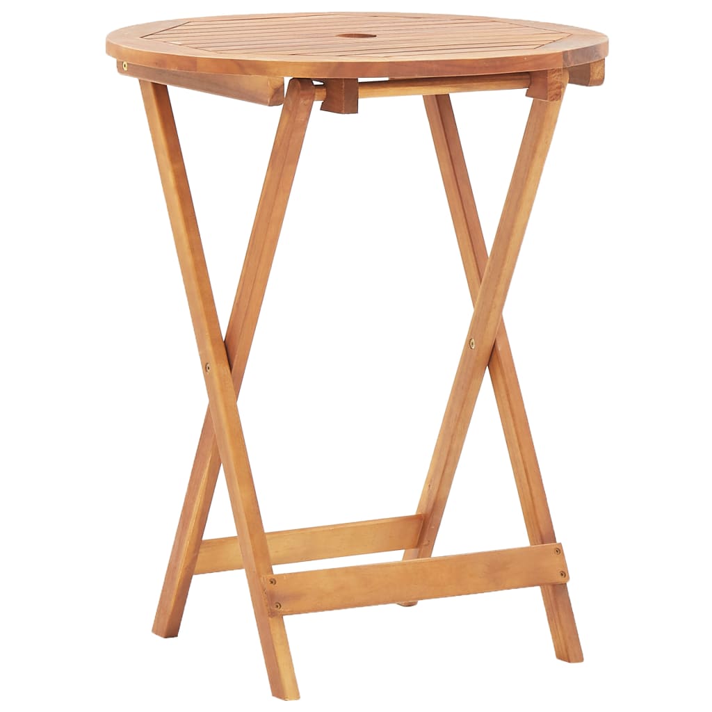 vidaXL 3-tlg. Bistro-Set Taupe Stoff und Massivholz