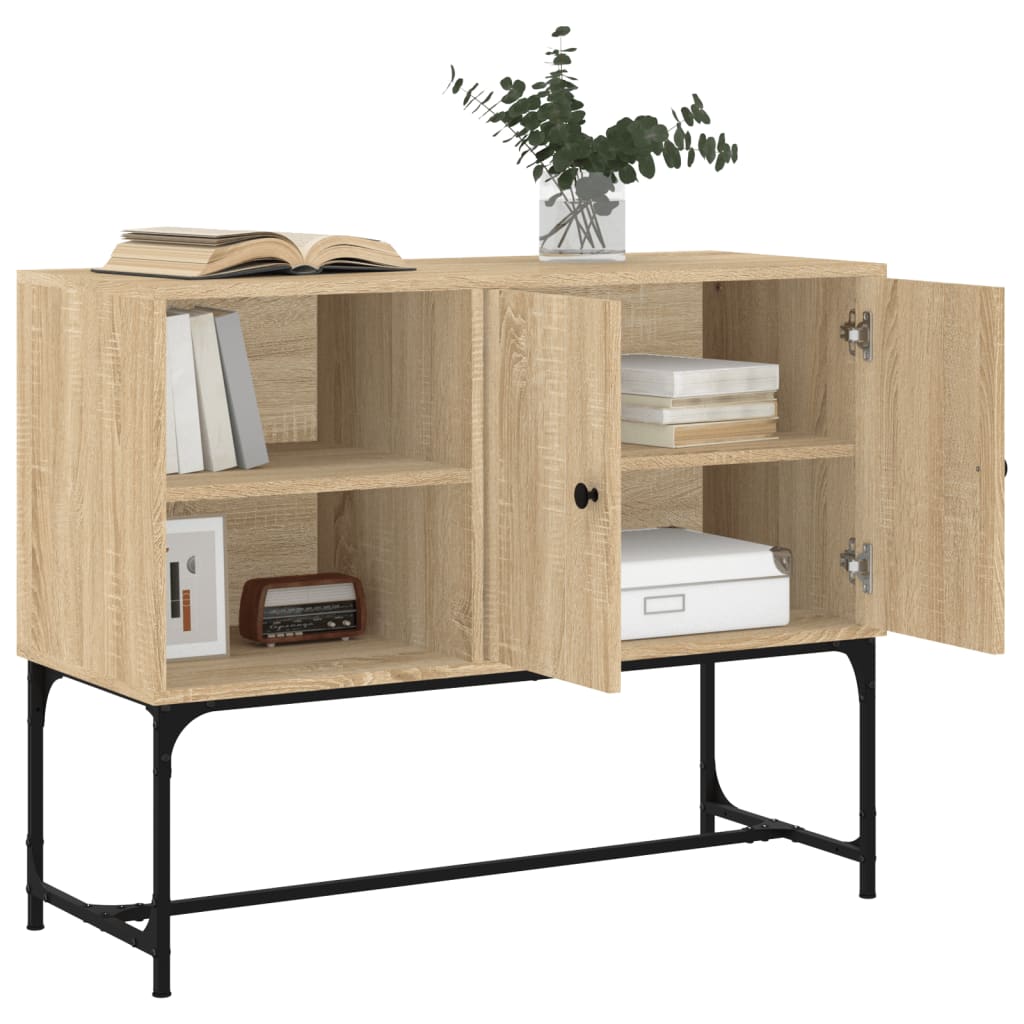 vidaXL Sideboard Sonoma-Eiche 100x40x79,5 cm Holzwerkstoff