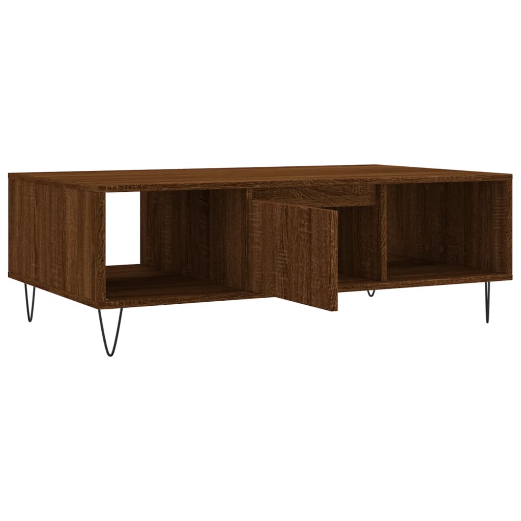 vidaXL Couchtisch Braun Eichen-Optik 104x60x35 cm Holzwerkstoff