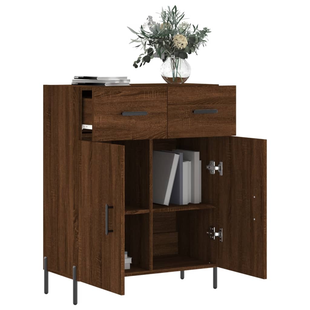 vidaXL Sideboard Braun Eichen-Optik 69,5x34x90 cm Holzwerkstoff