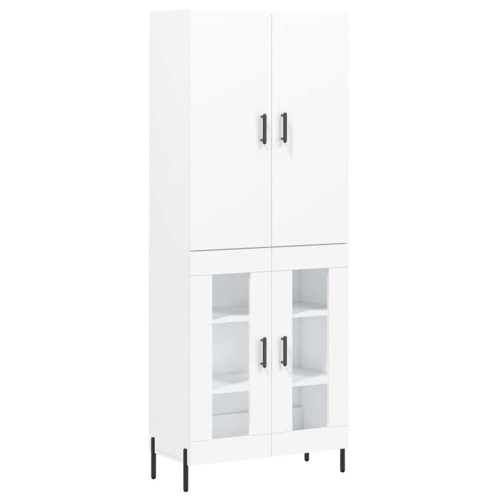 vidaXL Highboard Weiß 69,5x34x180 cm Holzwerkstoff