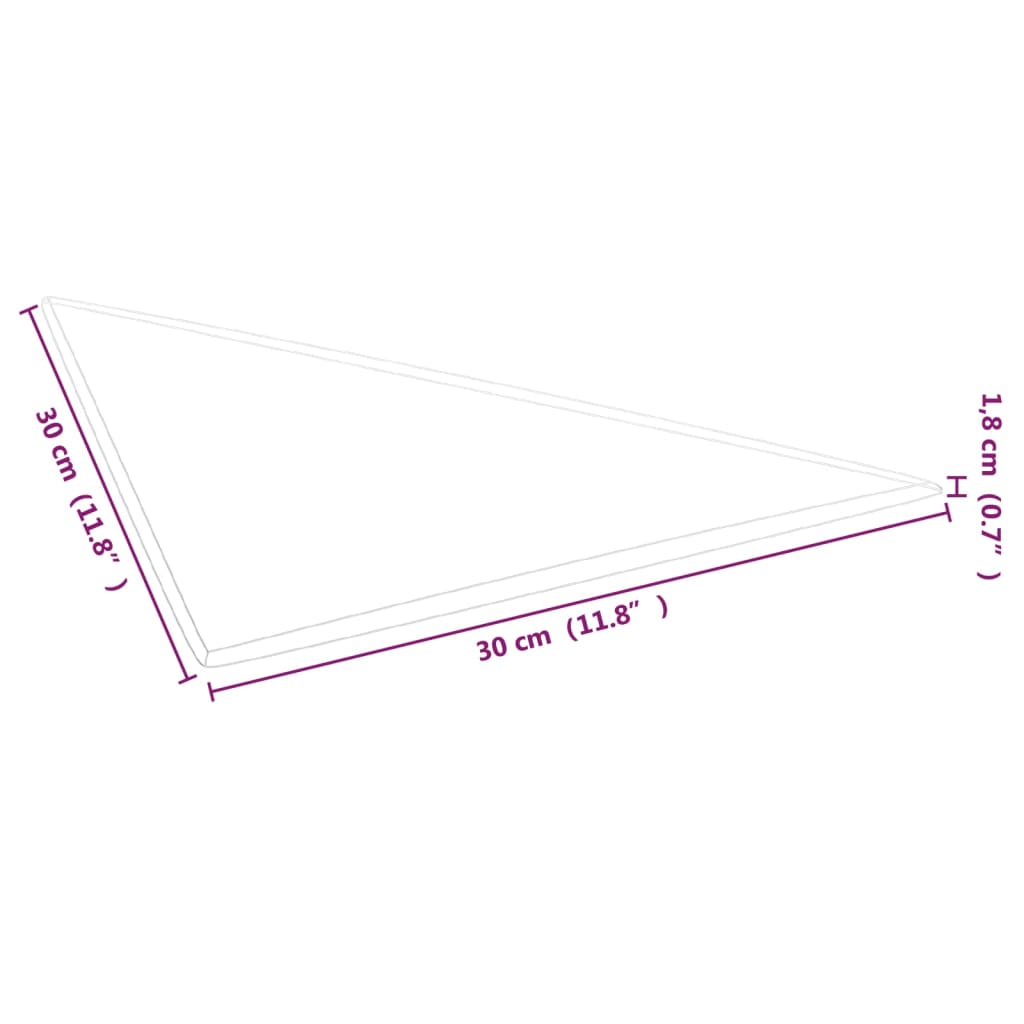 vidaXL Wandpaneele 12 Stk. Creme 30x30 cm Samt 0,54 m²