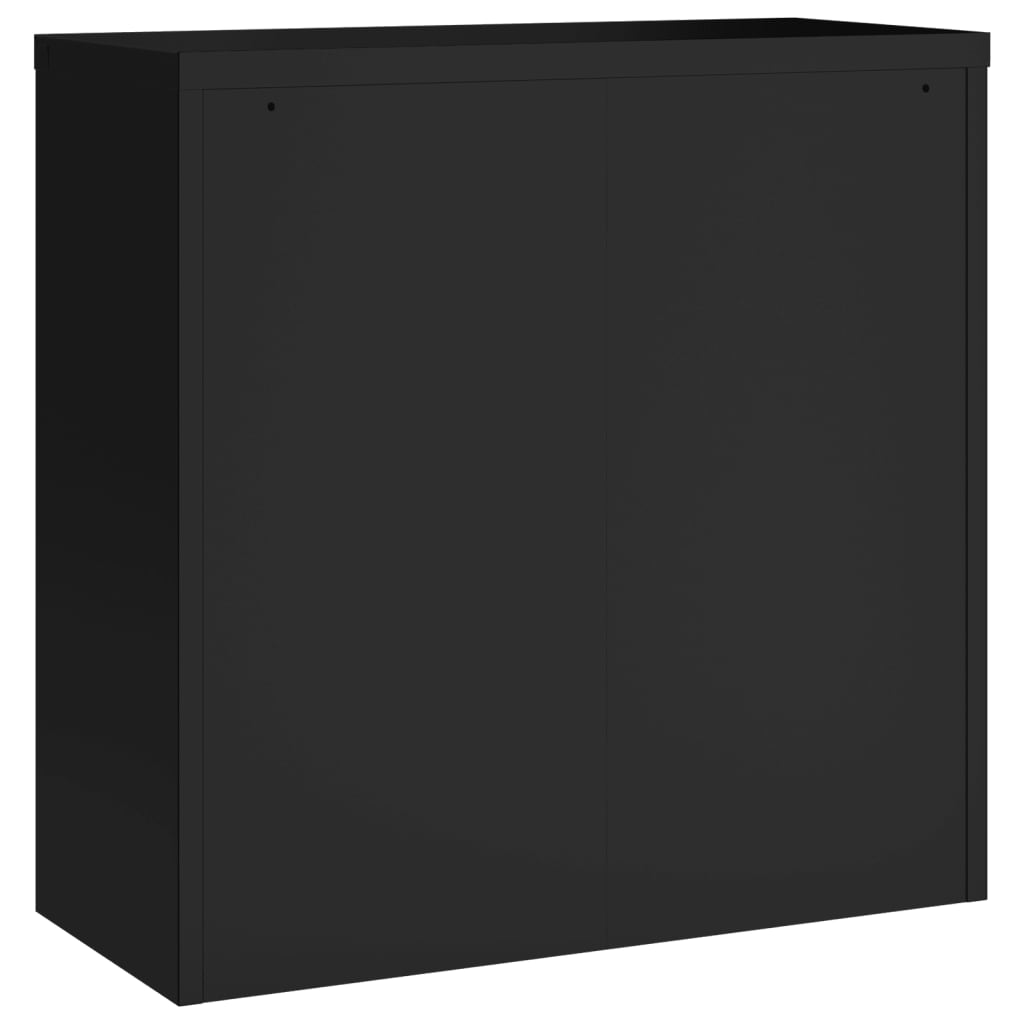 vidaXL Aktenschrank Schwarz 90x40x90 cm Stahl