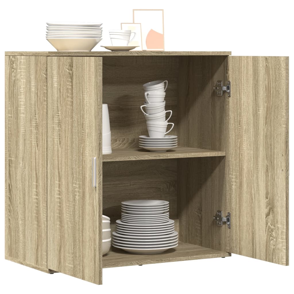 vidaXL Sideboard Sonoma-Eiche 79x38x80 cm Holzwerkstoff