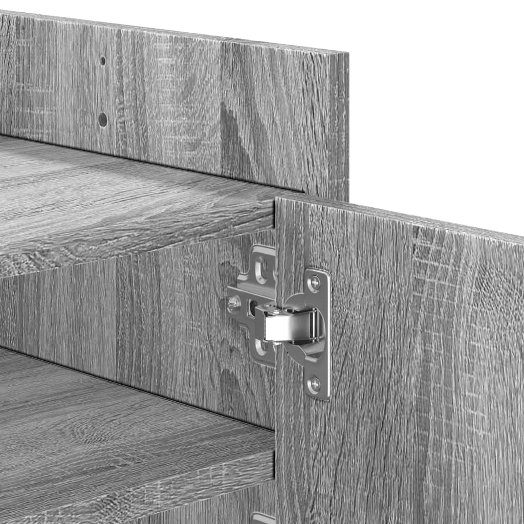 vidaXL TV-Schrank Grau Sonoma 100x35x40 cm Holzwerkstoff