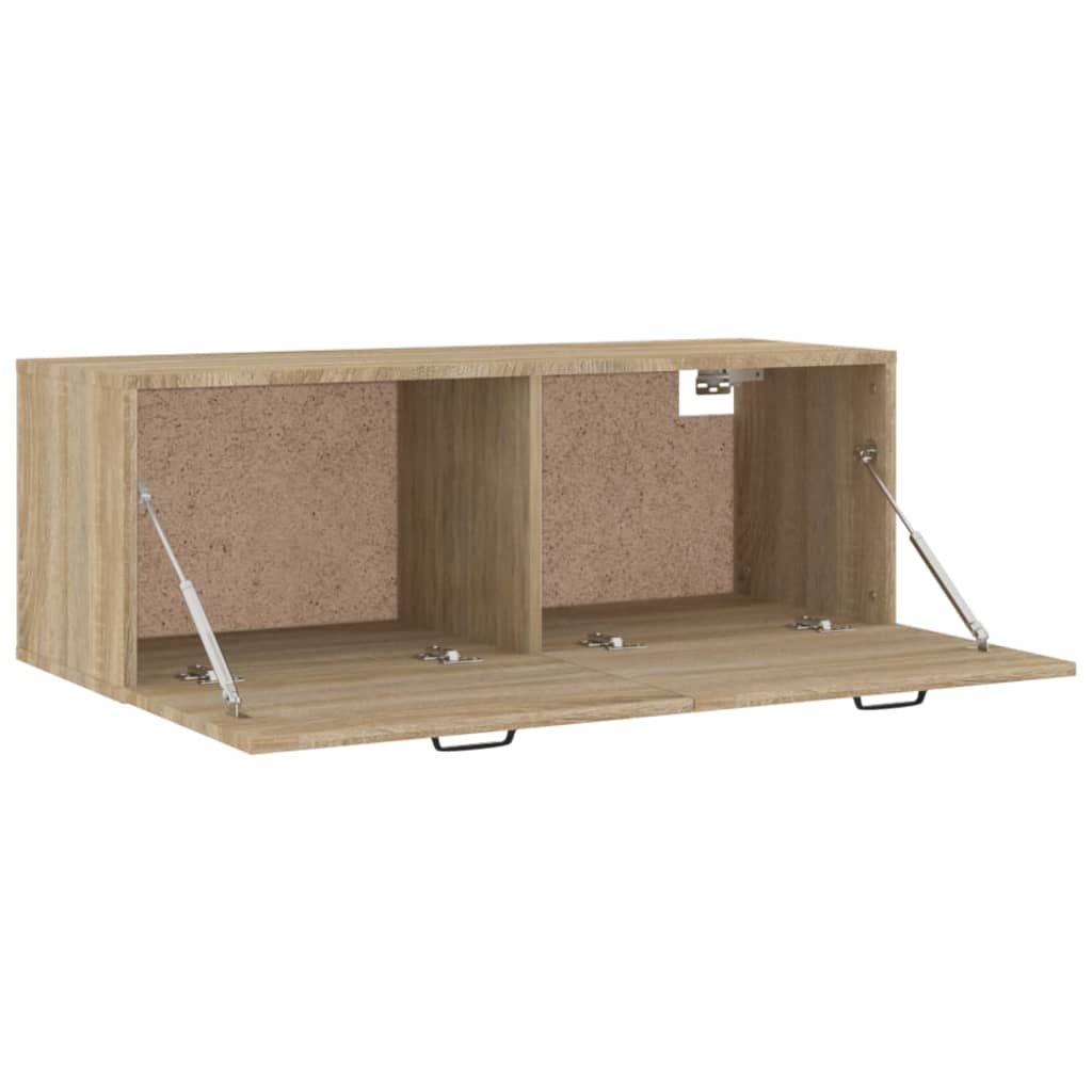 vidaXL Wandschrank Sonoma-Eiche 100x36,5x35 cm Holzwerkstoff