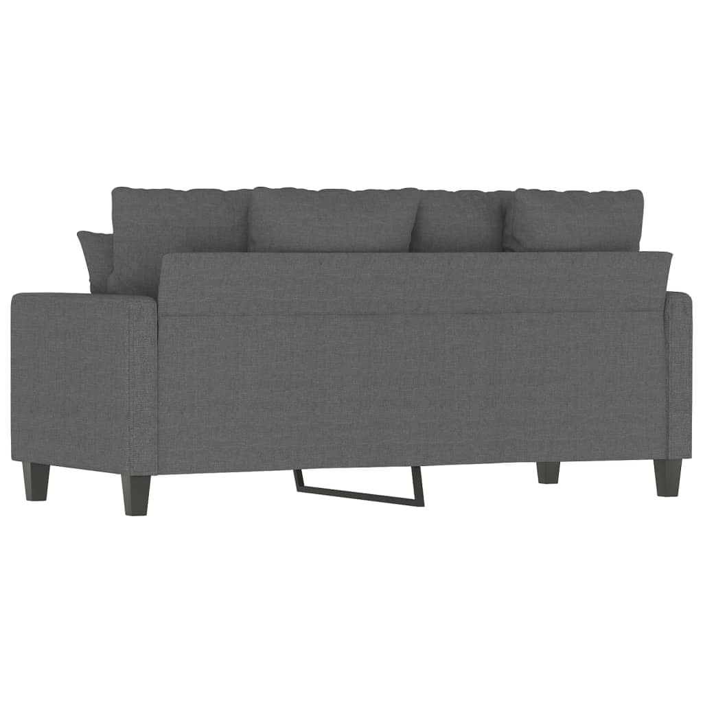 vidaXL 2-Sitzer-Sofa Dunkelgrau 140 cm Stoff