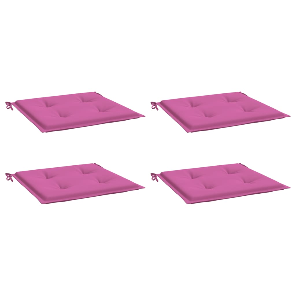 vidaXL Gartenstuhl-Kissen 4 Stk. Rosa 50x50x3 cm Stoff