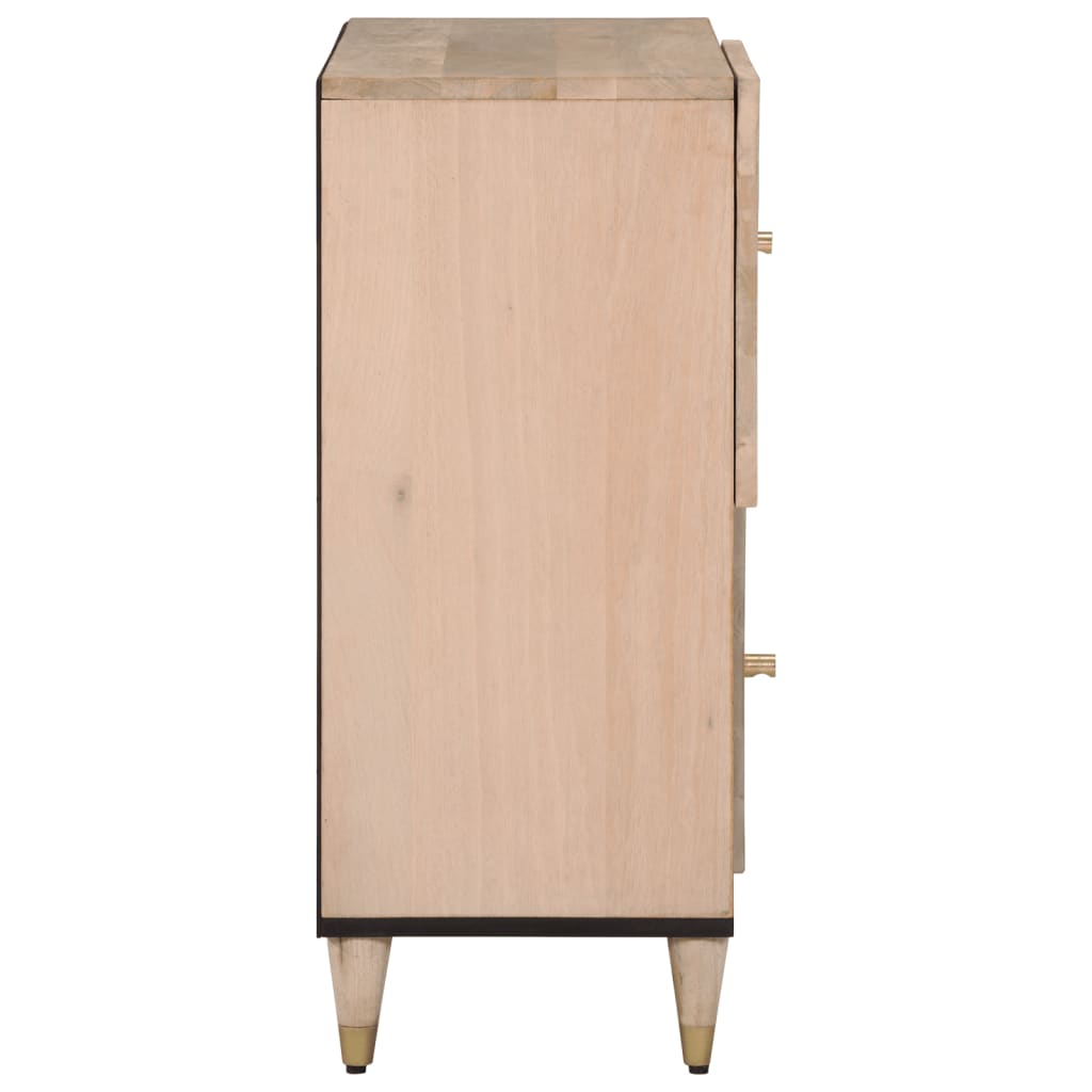 vidaXL Beistellschrank 80x33x75 cm Massivholz Mango