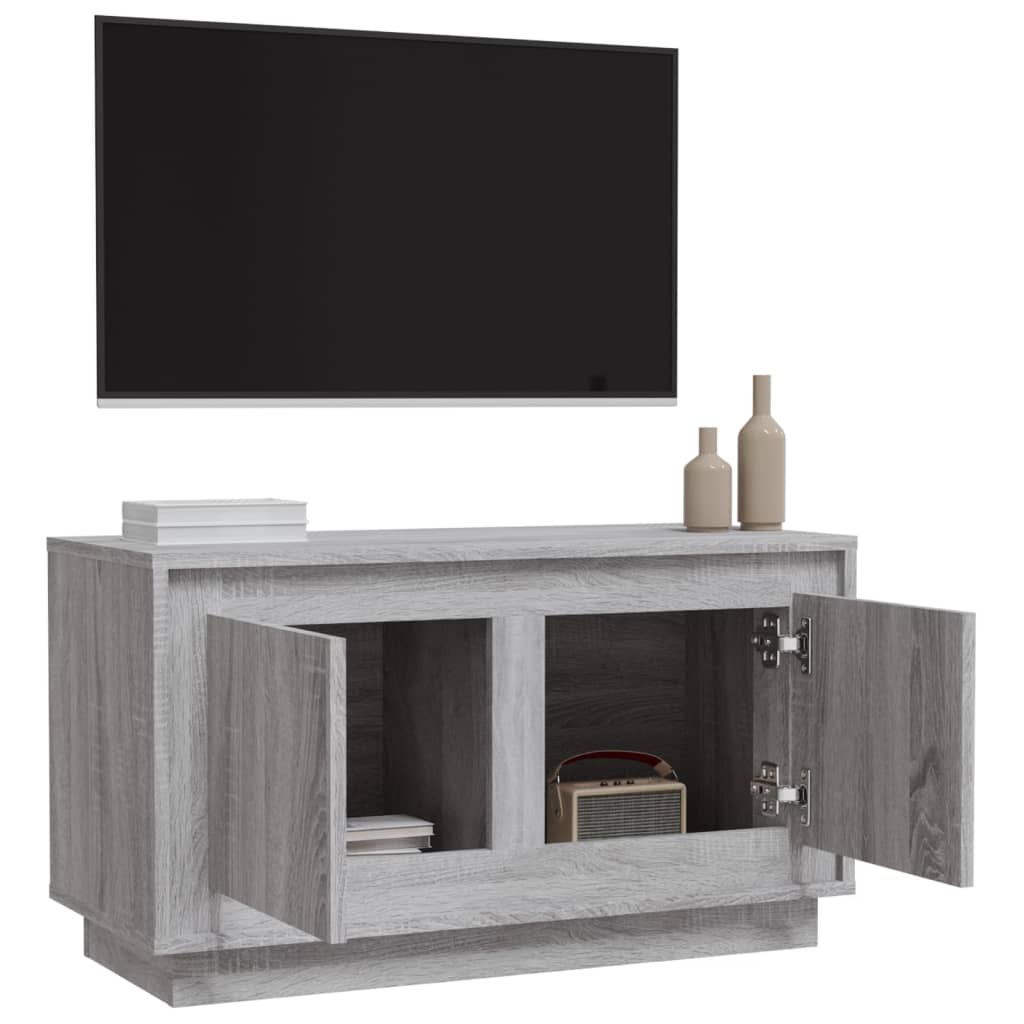 vidaXL TV-Schrank Grau Sonoma 80x35x45 cm Holzwerkstoff