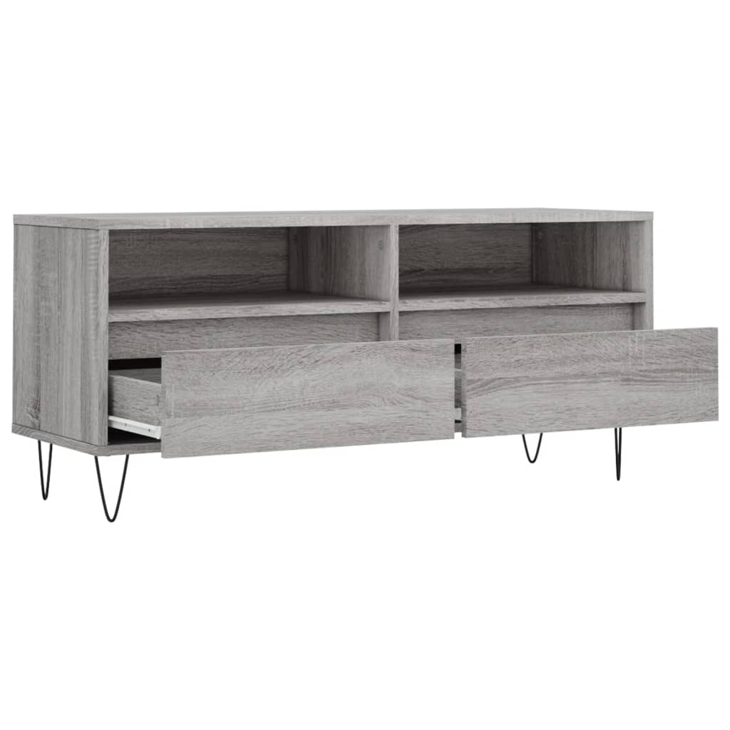 vidaXL TV-Schrank Grau Sonoma 100x34,5x44,5 cm Holzwerkstoff